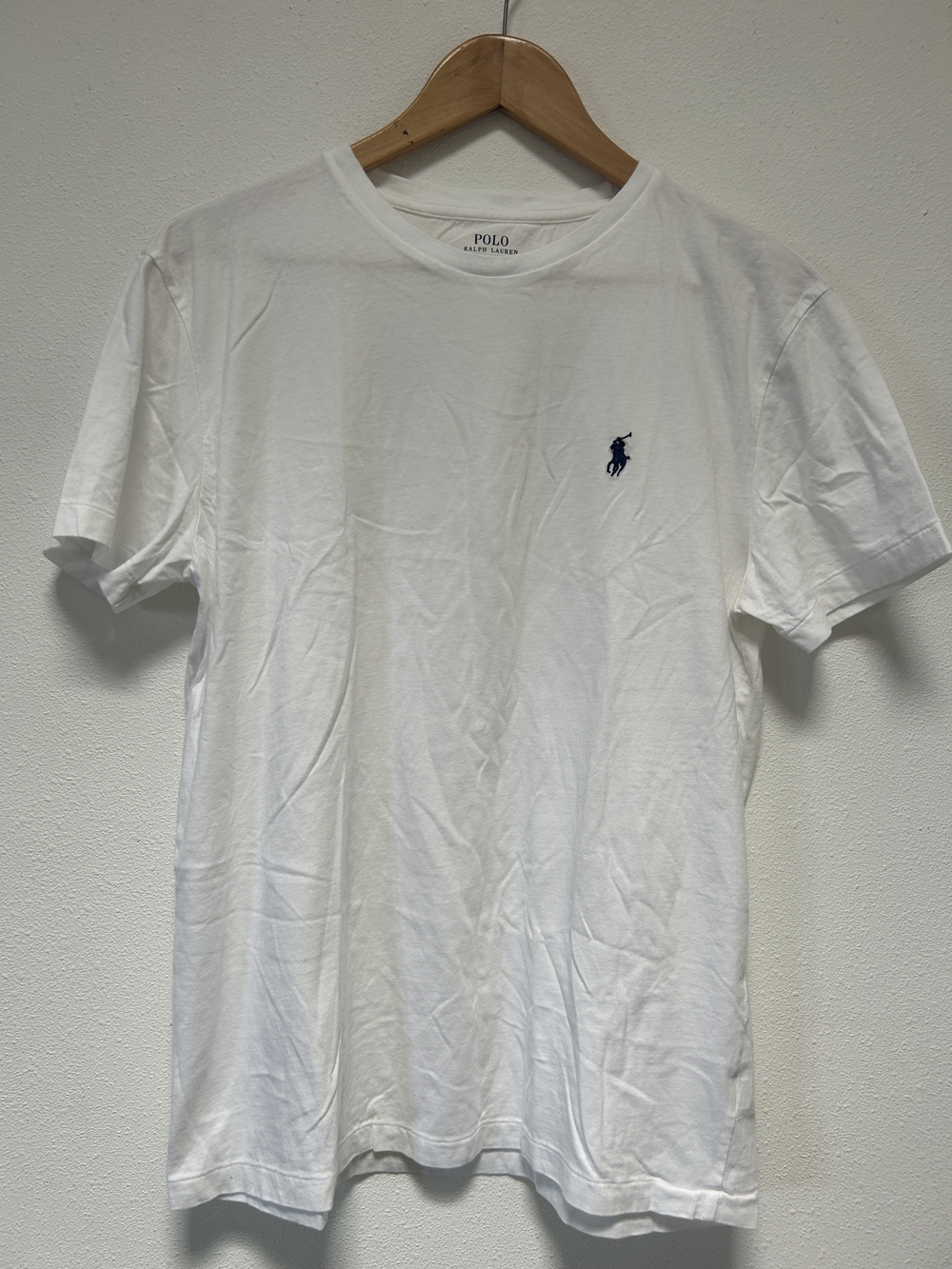 Polo by Ralph Lauren White Crewneck Tee with Navy Pony